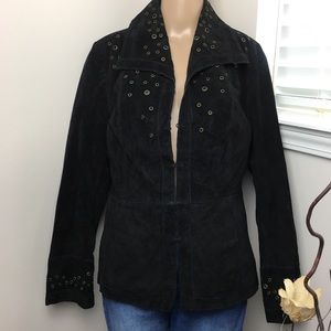 ⭐️Black Suede Jacket by Pamela McCoy